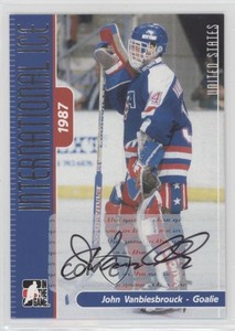 2006 In the Game-Used International Ice Signature Series John Vanbiesbrouck Auto