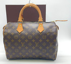 Auth Louis Vuitton Monogram Speedy 30 M41526 Handbag W/Box NS040450