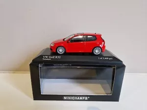 Minichamps 1/43 Volkswagen VW Golf R32 - Rojo - 2005 - 400054500 - Imagen 1 de 7