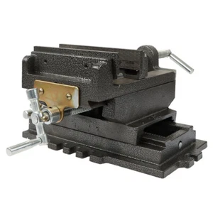 6" Cross Sliding Drill Press Vise Slide Vice Heavy Duty Machine Shop Grip Tools - Picture 1 of 15