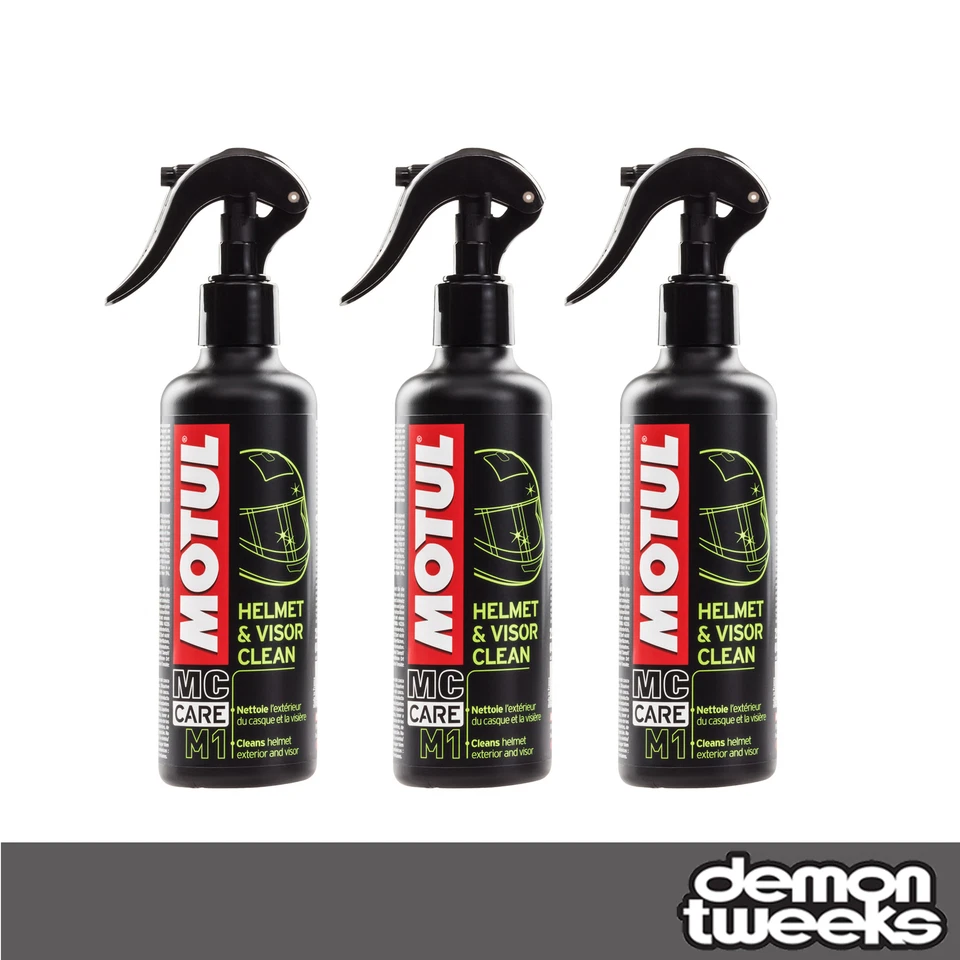 3 x Motul M1 Helmet & Visor Clean - 250ml (Streak Free, Anti Insect Effect) - Image 1 of 1