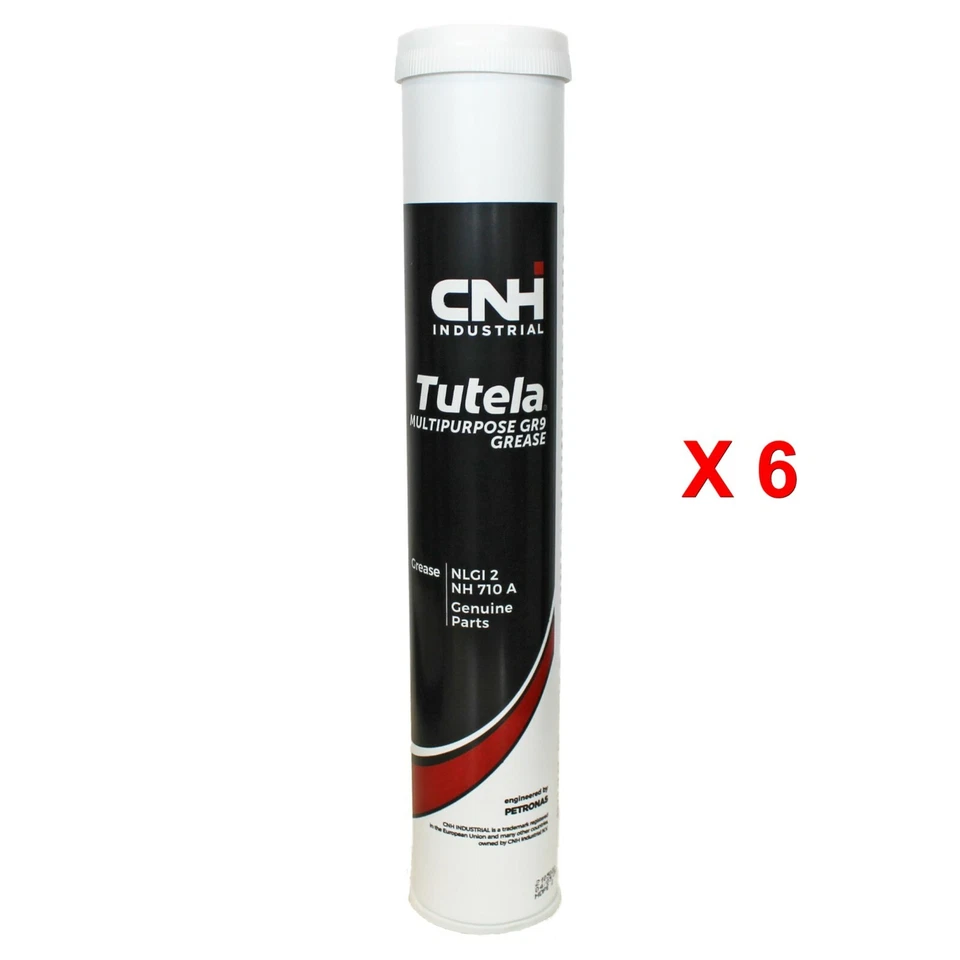 TUTELA MULTIPURPOSE GR 9 6 CARTUCCE DA 600 GR GRASSO MULTIUSO AL LITIO EP CNH - Immagine 1 di 1