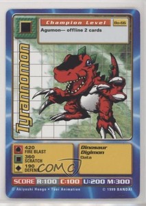 1999 Digimon - Digital Monsters Trading Card Game Unlimited Tyrannomon 0f8