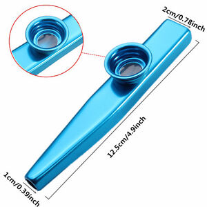 Kazoo Metal with Flute Diaphragm Gift for Kids Music Lovers 6 Colors S-PN.can