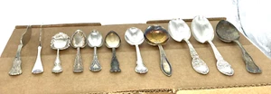 preowned, 11 pieces, 2 fishknives, and 9 spoons various sizes, patterns - Picture 1 of 4