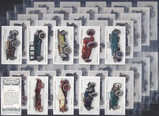 LAMBERT & BUTLER-FULL SET- MOTOR CARS 1926 (3RD SERIES 50 CARDS) EXCELLENT