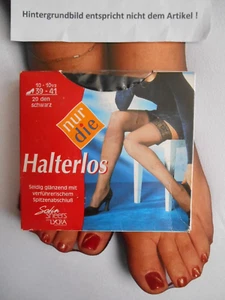 NurDie Halterlos Feinstrümpfe 20 DEN Gr 39-41 Schwarz # 2659 - Bild 1 von 2