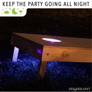 LED cornhole board Lights 2PK for Night Play Cornhole Accessory-PURPLE, GREEN - Picture 1 of 6