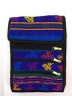 NEW Blue 90s Guatemalan Hand Woven Boho Mochila SMALL Crossbody Bag