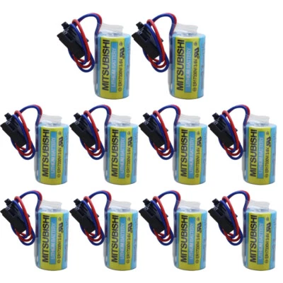 10x MR-BAT ER17330V/3.6V Mitsubishi A6BAT PLC Battery for FANUC CNC System Power - Image 1 of 4