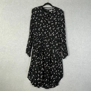 Country Road Dress Womens Size 12 Black Cherry Midi Tie Neck Occasion D62 - Picture 1 of 9