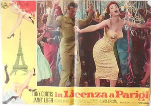 12 x Fotobeutel Lobbykarte LIZENZIERT IN PARIS THE PERFECT FURLOUGH TONY CURTIS - Bild 1 von 12
