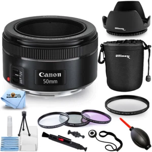 Canon EF 50mm f/1.8 STM Lens 0570C002 + Filter Kit + Tulip Hood Lens Pro Bundle - Picture 1 of 3