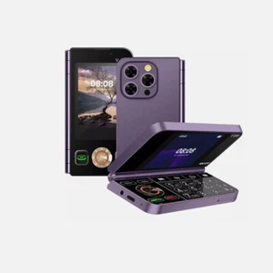 Cellulari 2G V-899 sbloccati pieghevoli GSM doppia SIM tastiera doppio schermo - Foto 1 di 15