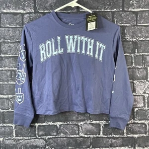 Art Class Medium 7/8 Hanukkah Long Sleeve "Roll With It' Dreidel Top Shirt - Picture 1 of 7