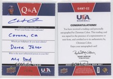 2009 Upper Deck USA Baseball Box Set Q&A National Team /65 Christian Colon Auto