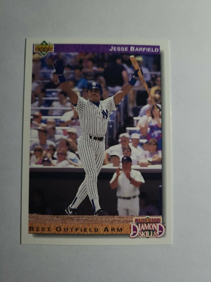 JESSE BARFIELD 1992 UPPER DECK BASEBALL CARD # 644 D7896 - Image 1 of 1