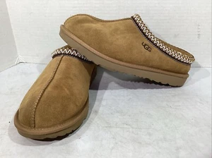 UGG Youth Size 5 EU 37 Chestnut Suede Tasman II Lined Slippers AJ-508 - Picture 1 of 10