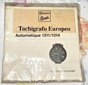 Manuale Tachigrafo Europeo Automatique 1311/1314 Veglia Kienzle in FRANCESE - Foto 1 di 9
