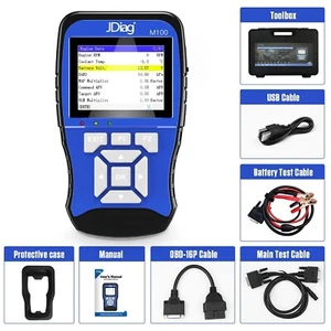 JDiag M100 Motorcycle OBD Version OBD2 Scanner Fault Diagnostic Tool Code Reader - Picture 1 of 6