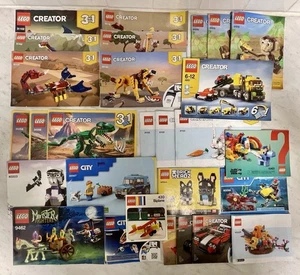 LEGO CREATOR & MISC Instruction Manuals: Lot of 28 Booklets (See Details) - Picture 1 of 5