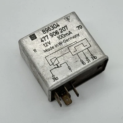 1979-1980 Porsche 931 924 Turbo Oxygen O2 Sensor Relay 477 906 207 - Image 1 of 3