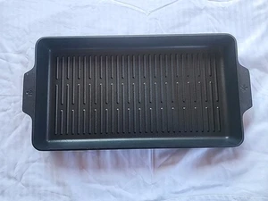Pampered Chef Nonstick Double Burner Grill 18.5 X 10.5 Made In Germany - Picture 1 of 5