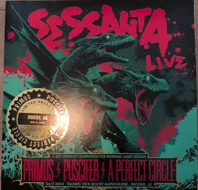 Sessanta Live Signed 4 LP Limited Pressing #/100 Rare Primus Perfect Circle - Image 1 of 4