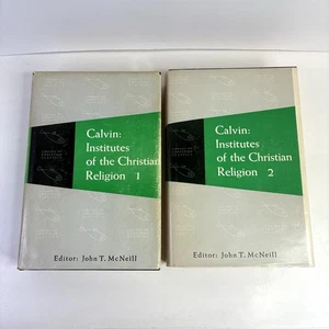 Calvin Institutes of the Christian Religion Vol 1 & 2 John T McNeill 1960 READ - Picture 1 of 15