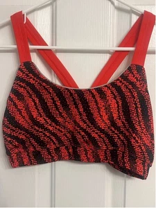 Women's Standing Tree Sports Bra Black/Red Size L - Picture 1 of 6