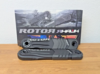 Braços de manivela Rotor R-Hawk - 175mm - Preto - Imagem 1 de 3