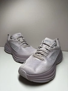 Hoka Women's Bondi 8 Lace Up Athletic Running Shoes light Purple - Size 7.5B - Picture 1 of 11