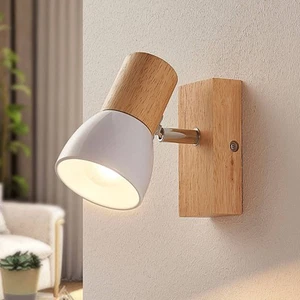Lindby Wandleuchte, Wandlampe Innen 'Thorin' (Skandinavisch) aus Holz (1 flammig - Bild 1 von 7
