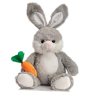 Easter Bunny Stuffed Animals Large Rabbit Plush with Carrot Birthday Easter - Picture 1 of 8