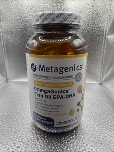 Metagenics OmegaGenics EPA-DHA 720 Fish Oil 120 Softgels – NEW Sealed - Picture 1 of 3