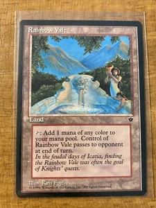 MTG✨RAINBOW VALE✨Fallen Empires NM/M RARE 1994 RESERVE LIST Foglio Art UNPLAYED - Picture 1 of 2