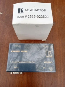 New Kramer VP-200 Video Splitter Distribution Amplifier VGA DA 1:2 high res - Picture 1 of 8