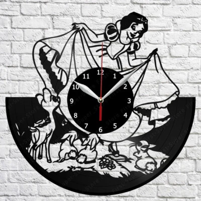 Reloj de Pared Disco Vinilo Blancanieves ArtDecor Regalo Original 12''30cm 2459 Foto 1 de 4