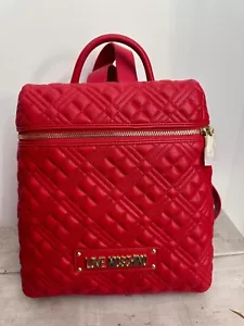 LOVE MOSCHINO zaino in ecopelle Donna Woman rosso ZLM1 - Imagen 1 de 4