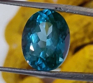 Flawless 9.30Ct Natural Blue-Green Sapphire Certified Oval Cut Loose Gemstone - Picture 1 of 9
