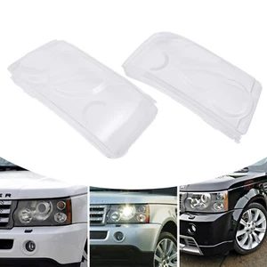 Pair Left& Right Headlight Lens Cover For Land Rover Range Rover Sport 2006-2009 - Bild 1 von 22