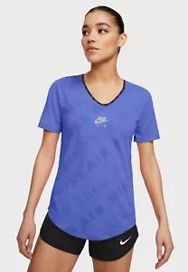 Nike Air Dry Women’s Training Fitness Running Shirt  Small  Sapphire.CJ2064-500 - Picture 1 of 4
