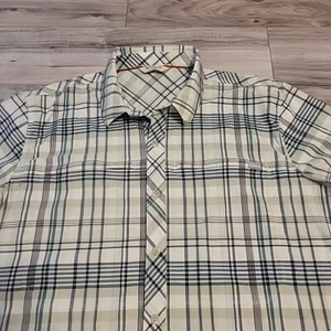 Simms Hemd Herren Extra Large blau grün kariert Angeln Outdoor Knopfleiste - Bild 1 von 10