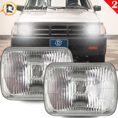 2PCS 5x7" 7X6" inch LED Headlights Original Look For Mazda B2000 B2200 B2600 - Image 1 of 4