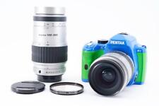 Pentax K-R Blue & Green SLR Double Lens Set Digital Camera Excellent Condition