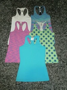 Ivivva By Lululemon Lot x 5 KeepUrCool Fitted Tanks Multi Color US Size 12 - Picture 1 of 12