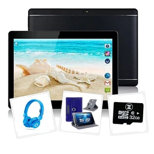 10.1" Inch Android 10.0 Tablet Bundle, (Headphones, Case & Memory Card) - Picture 1 of 90