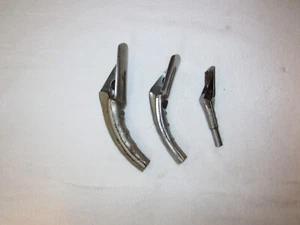 Vintage Brookins Oil Can Spout, No. 1135 Metal Spout Oil Gas+ 2 Small Can Spouts - Picture 1 of 5