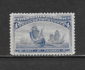 STATI UNITI SCOTT 233 ZECCA INCERNIERATA F/VF - 1893 4c ULTRA - EMISSIONE COLOMBIANA - Foto 1 di 2