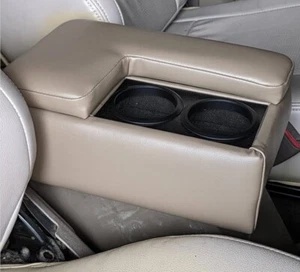 Armrest Console Box For Land Cruiser 70 71 78 Brown Wood Drink Holder From Japan - Picture 1 of 4
